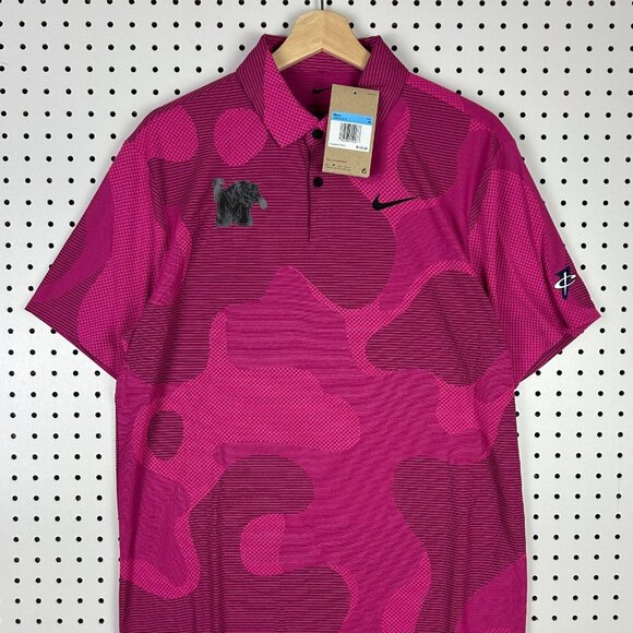 1 Cent‎ Nike Memphis Tigers Pink Polo Medium NWT Coach Sideline Penny Hardaway - Picture 2 of 8